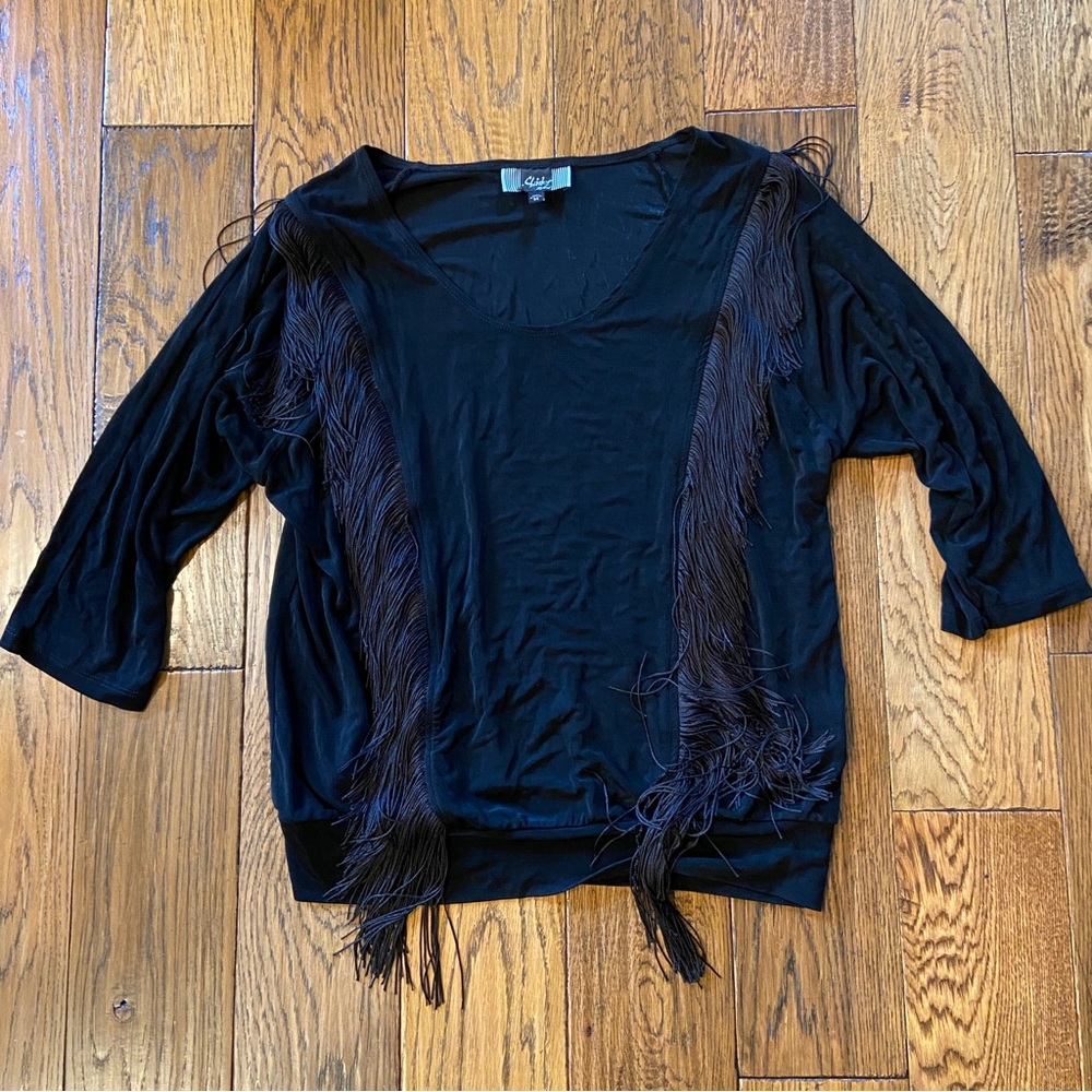 Black Tassel Shirt